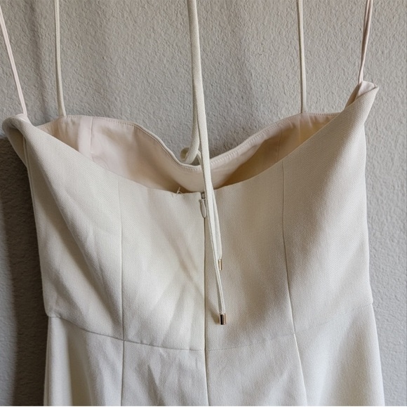 NWT Alexis Rohani Halter Jumpsuit New Size medium. Elegant Cream Jumpsuit - Picture 10 of 11